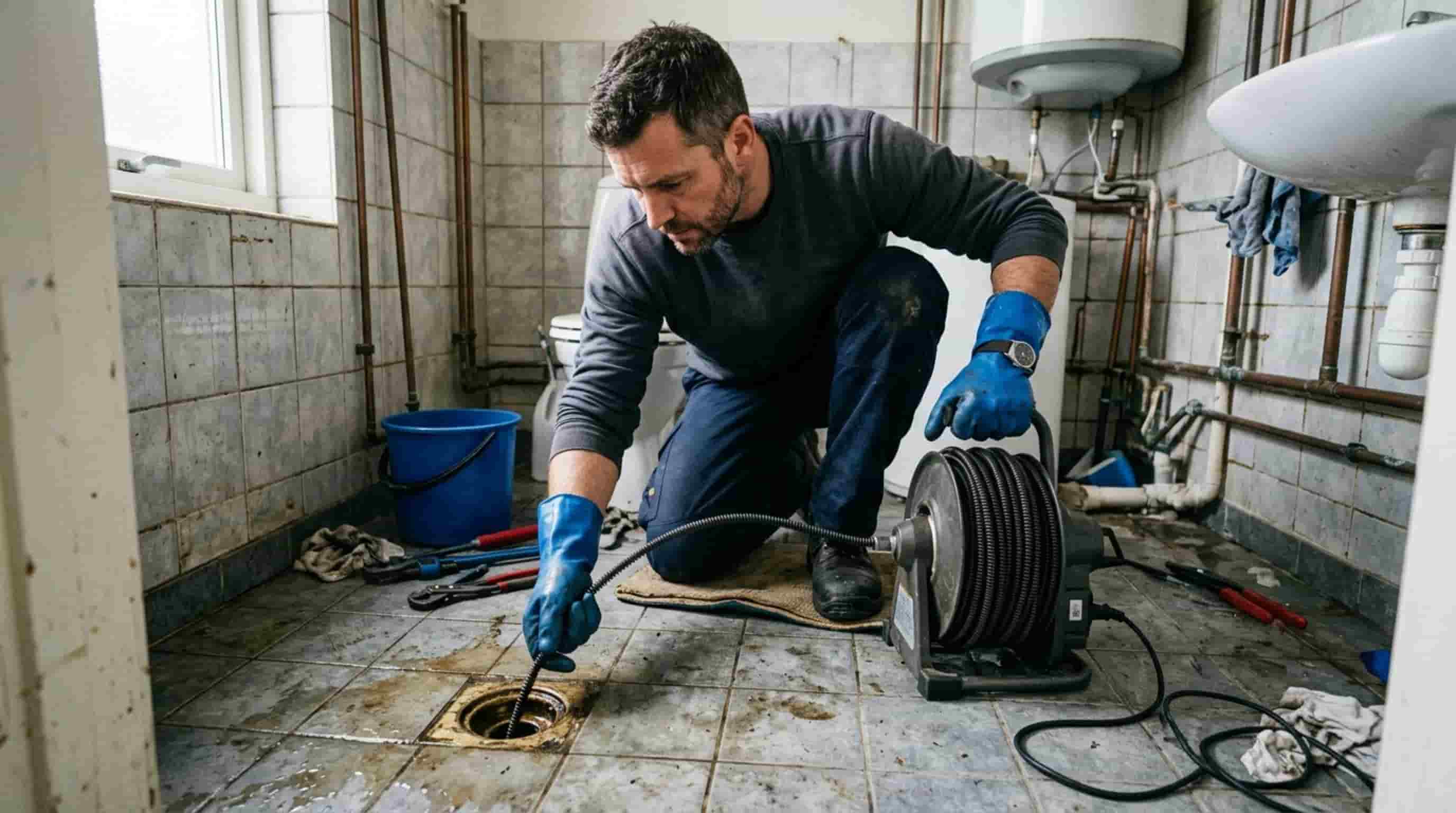 Gider tıkanıklığı açma makinesi