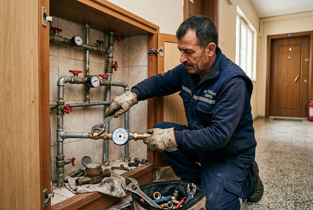 Su Sayacı ve Vana Servisi tesisat kontrolü